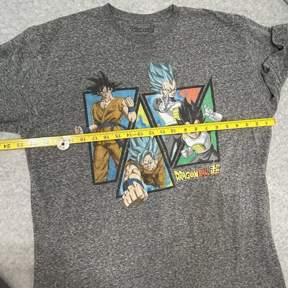 DRAGON BALL SUPER T-Shirt Mens XL Gray TOEI Animation Cotton Poly Anime Tee - Picture 6 of 6
